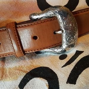 Tony Lama #76906 GORGEOUS Leather Belt EUC Sz 32